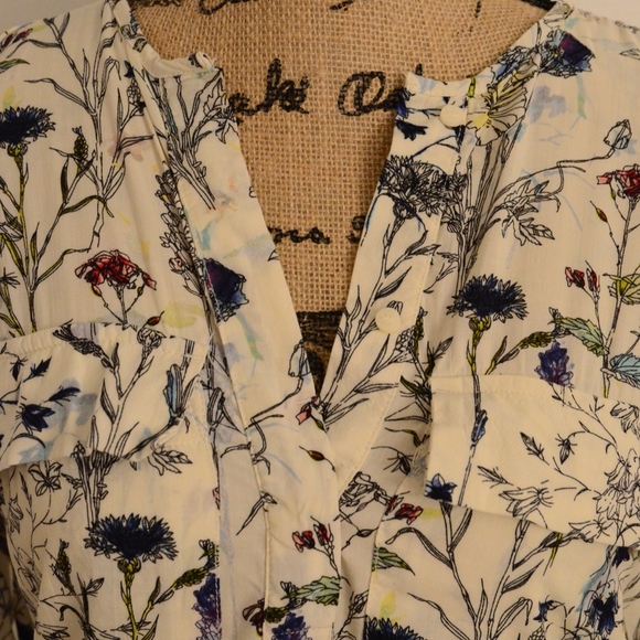 White Floral Print Dress - Picture 2 of 5